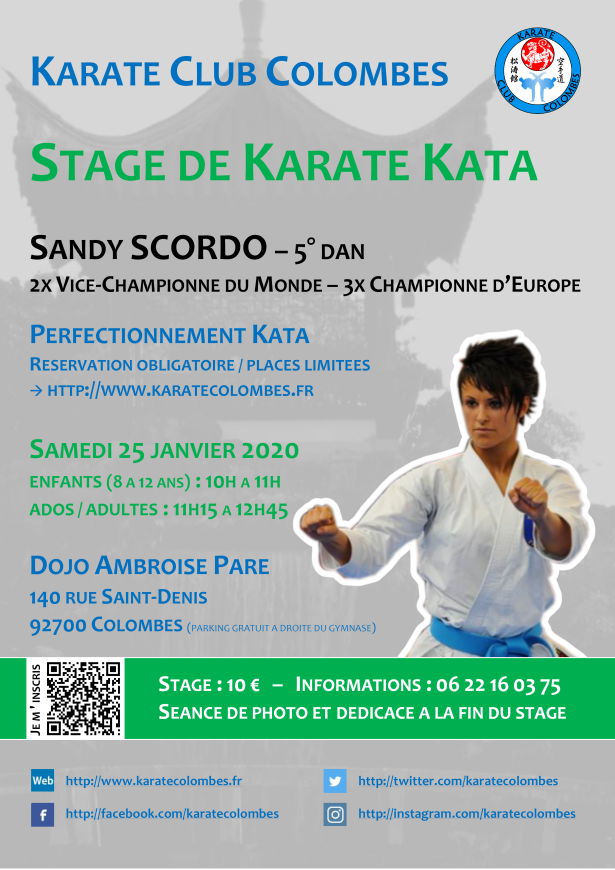 Stage Karate Kata avec Sandy Scordo
