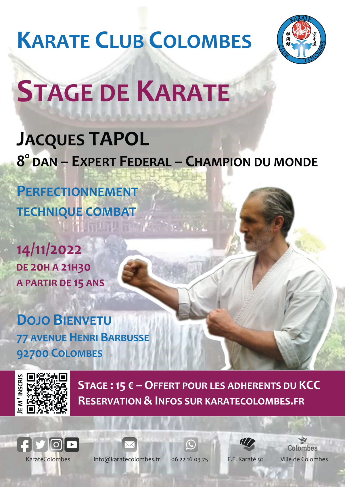 Stage Karate Jacques Tapol 2022-11-14