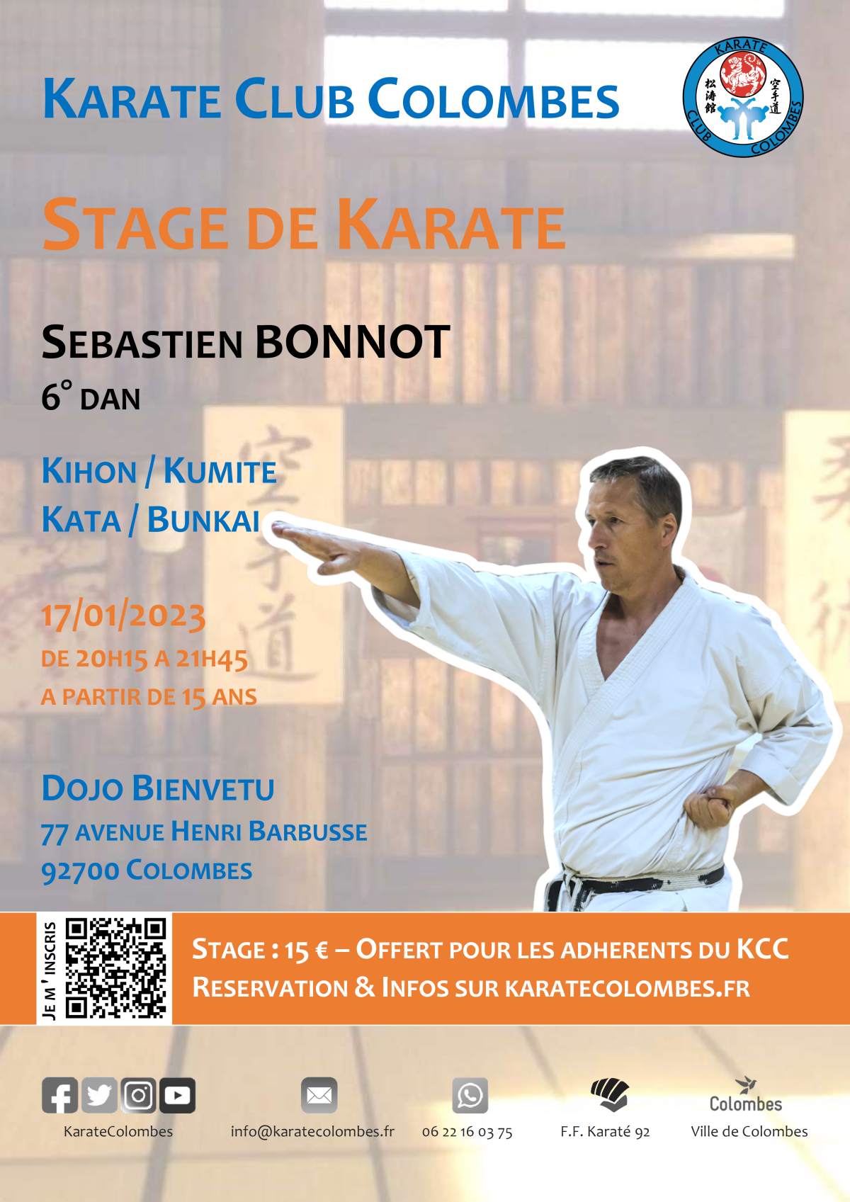 Stage Karate Sébastien Bonnot 2023 01 17