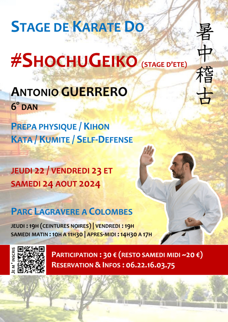 Stage Karate #ShochuGeiko 22-23-24 août 2024