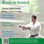 Stage Karate Pierre Berthier 2024 10 15